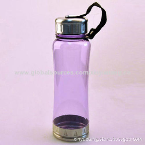 BPA-free Clear Plastic Water Bottle with 650mL, Sized 22.5 x 7cmNew
